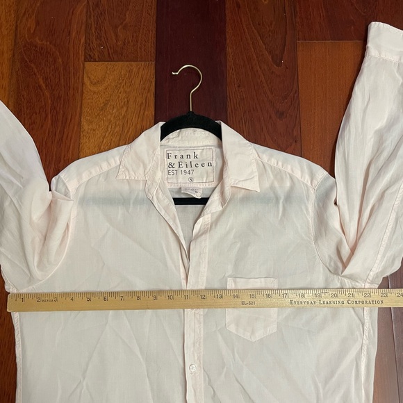 Frank & Eileen Eileen Shirt Baby Pink Button Down Long Sleeve Women's Sz S B10 - Picture 11 of 14